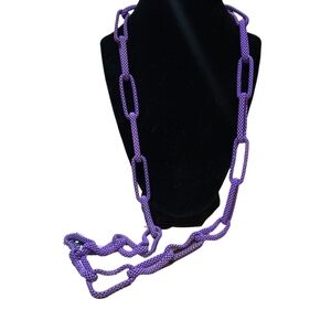 Vintage Y2K Purple Chain Necklace
